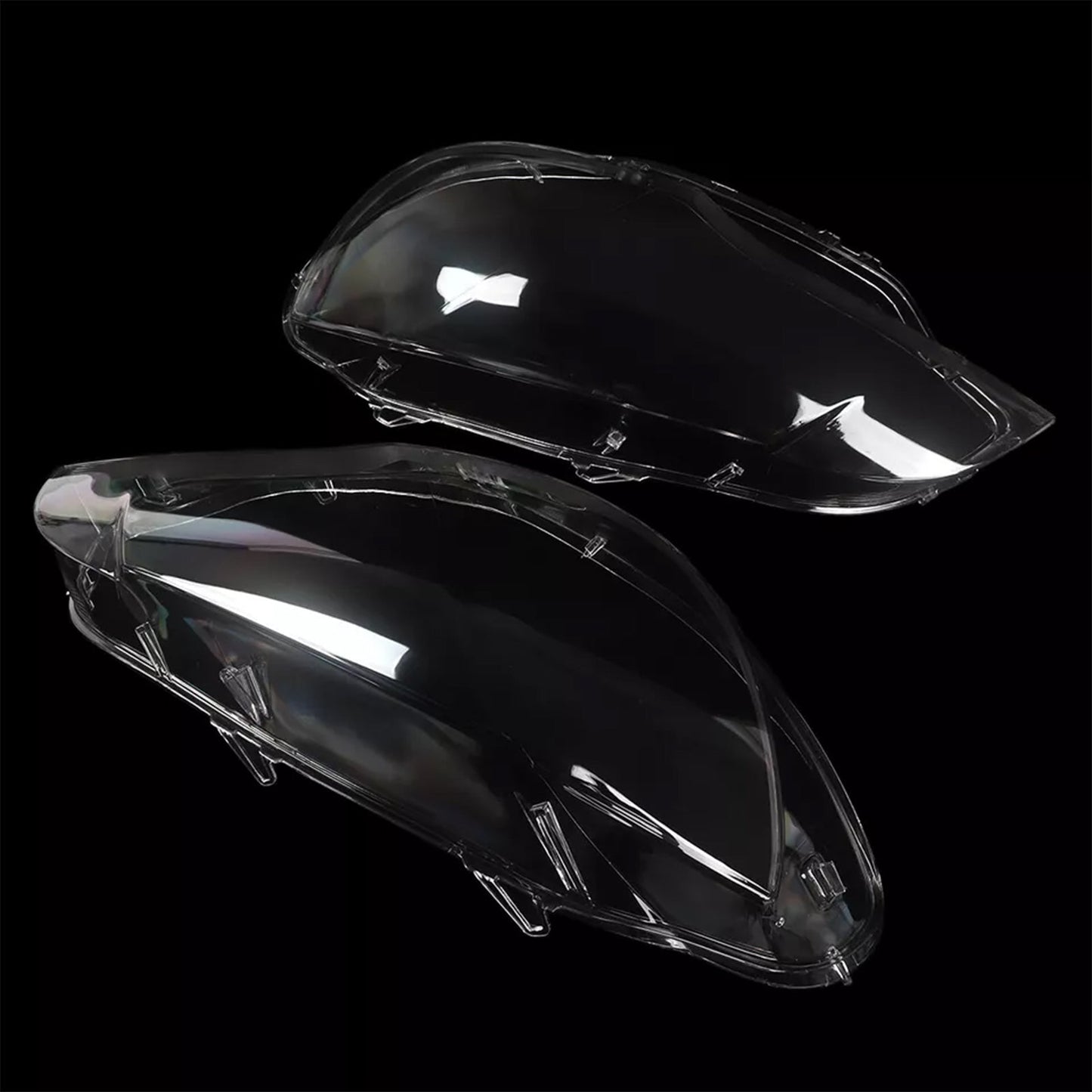2008-2014 BMW E71 X6 2PCS Clear Headlight Lens Cover Headlamp Left + Right 63117271371 63117271372