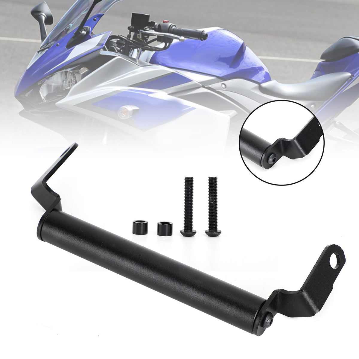 Navigation Bracket Phone Gps Bracket Black Fits For Yamaha Yzf R25 R3 19-21 20