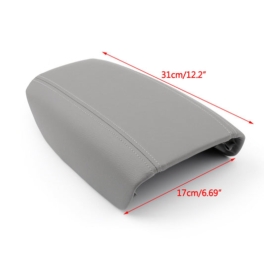 1999-2006 Volvo S80 Armrest Cover Leather Synthetic Center Console Lid Gray