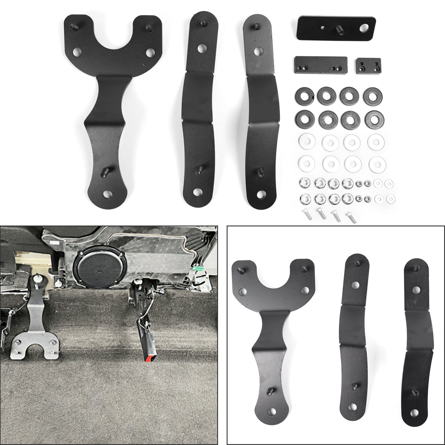Black Adjustment Rear Seat Recline Kit sets Ford F150 2015-2023
