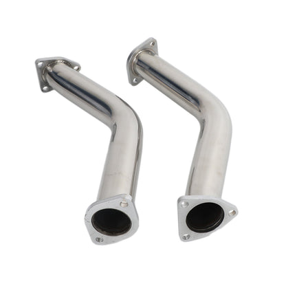2003-2006 Nissan 350Z Infiniti G35 FX35 2 Test Pipes Decat Non Reson Straight Exhaust Fedex Express