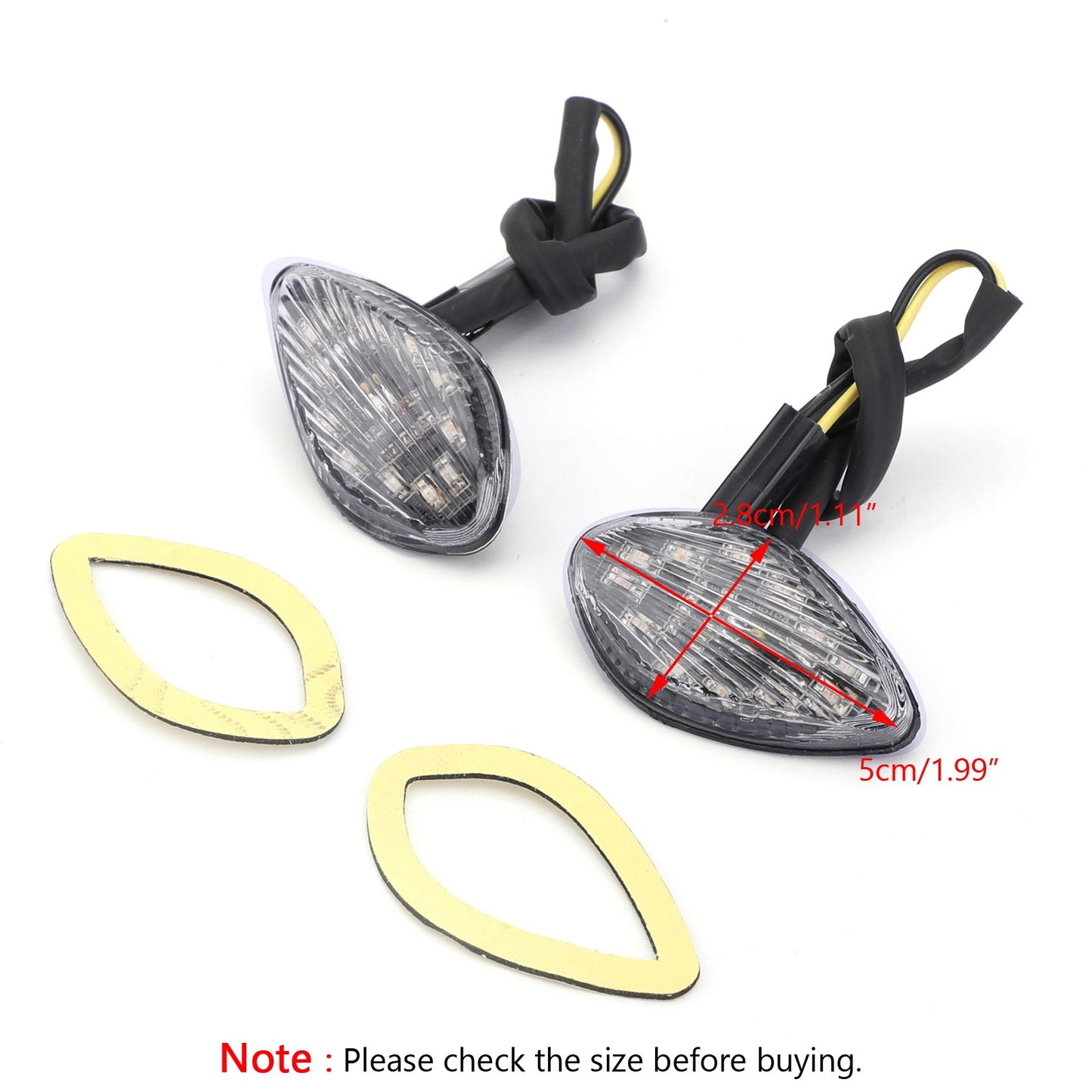 Honda 2003-2010 CBR 600RR & 2004-09 CBR 1000RR Clear Turn Signals Champoo