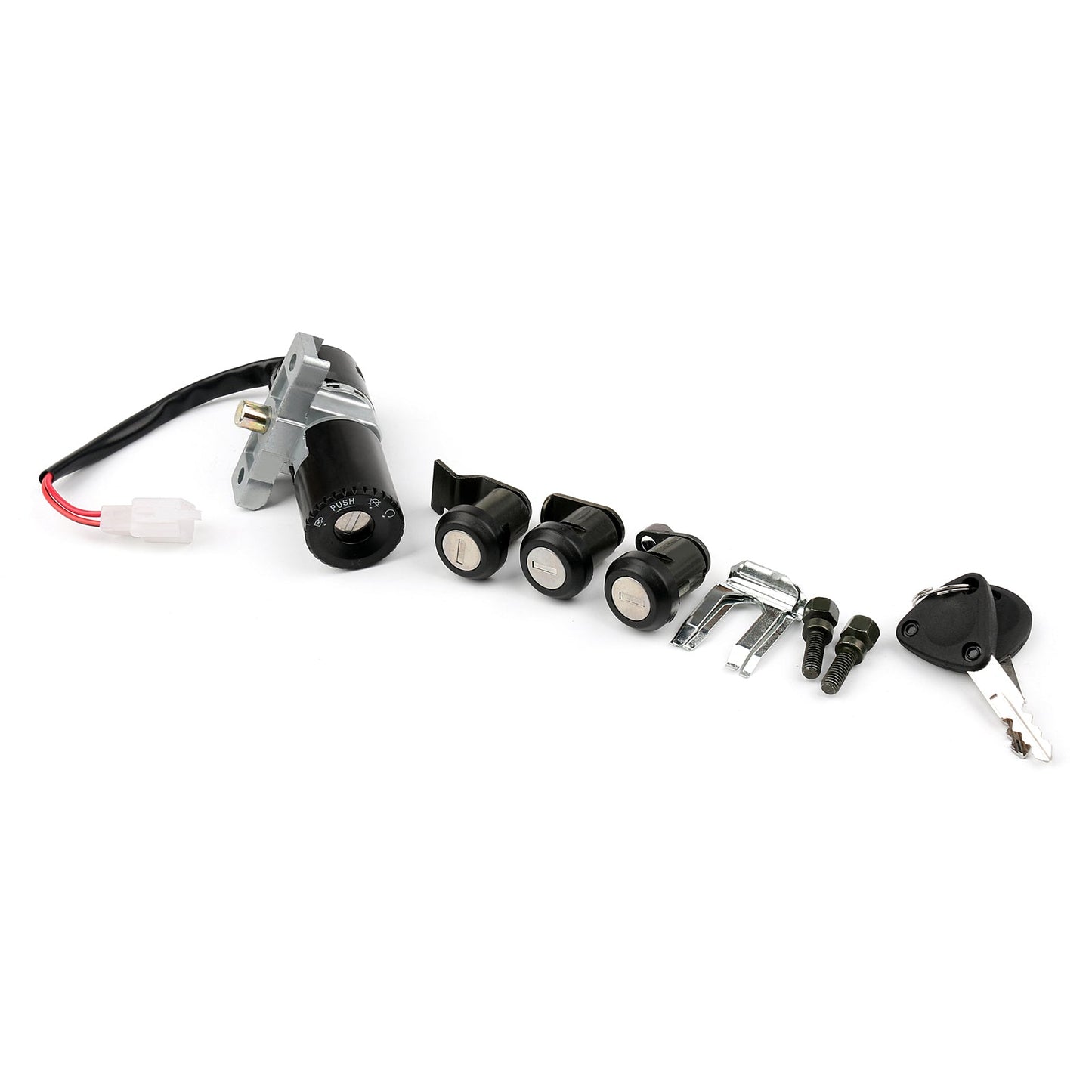Peugeot SV 250 2001 755056 Ignition Switch Fuel Gas Cap Cover Key Lock Set