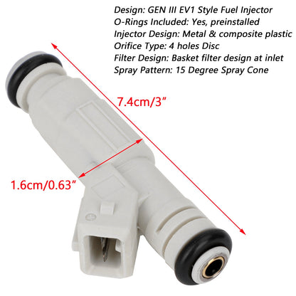 8PCS 36lb Fuel Injectors 0280155737 Fit Ford Fit GM LS1 LT1 5.0L 5.7L 380CC 0280155811 0280155737