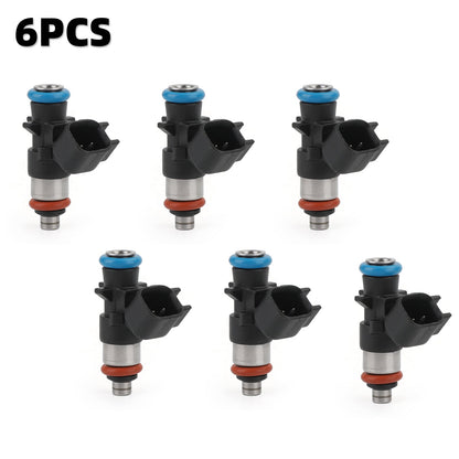 6 PCS Fuel Injectors Fit Chrysler 12-17 Wranger 14-17 Ram 3.6L 0280158233