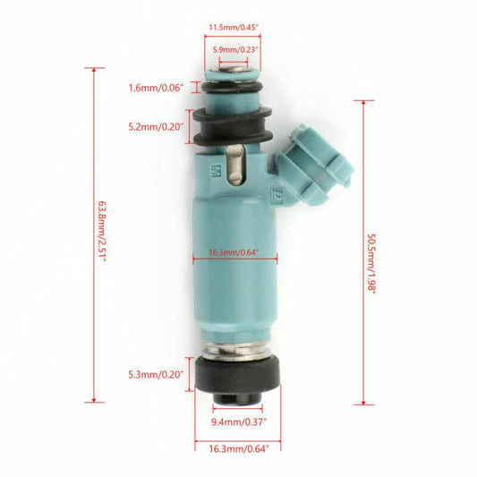 195500-3920 850cc Fuel Injectors ModifIed Impreza WRX 2002-2005