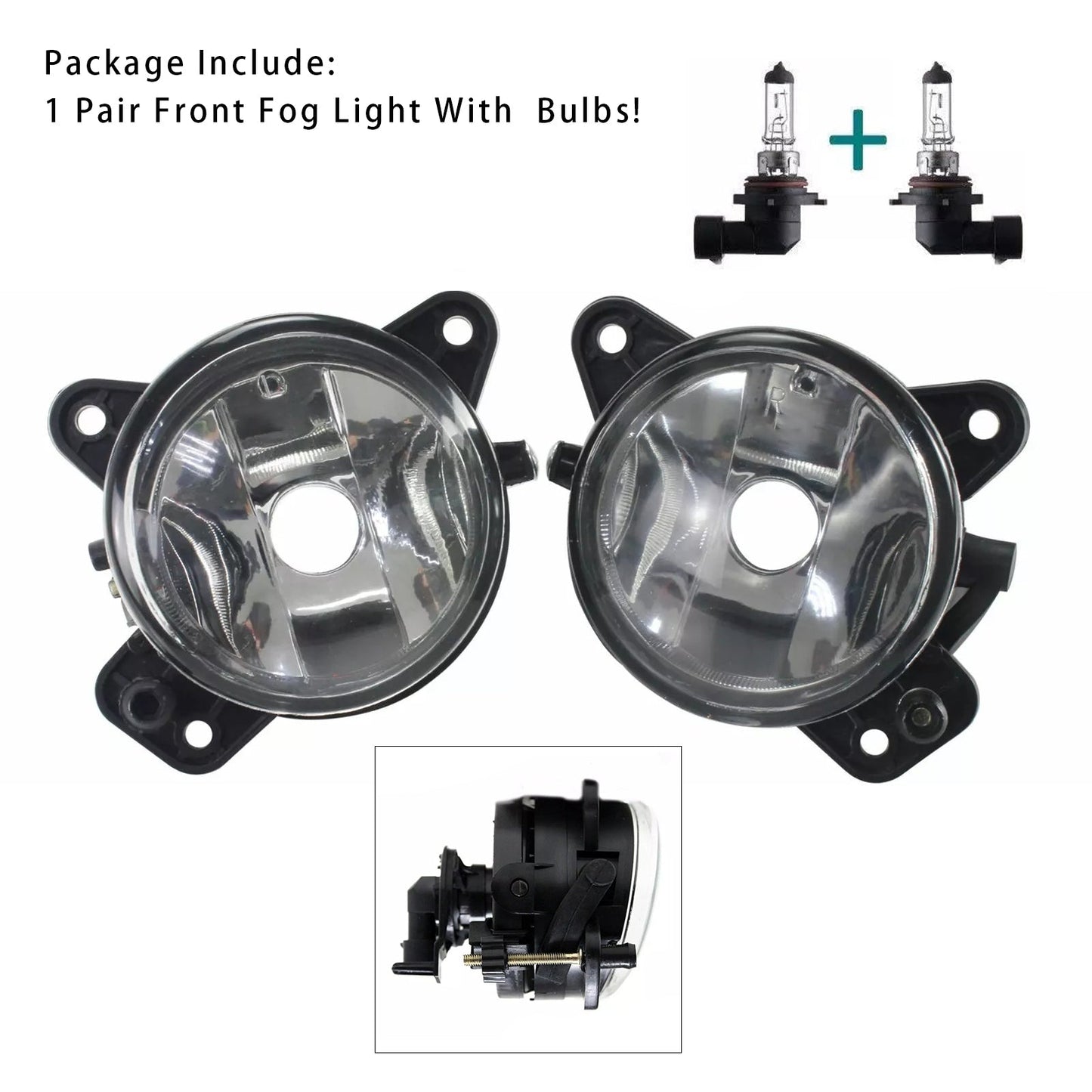2005-2009 Volkswagen Polo 9N Pair Front Fog Light With Bulbs 6QD941699 6QD941700