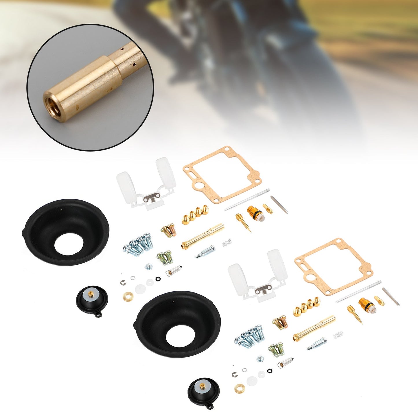 2X 1988-1998 Yamaha Virago XV750 Carburetor Carb Rebuild Repair Kit