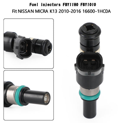 2010-2016 NISSAN MICRA K13 Fuel Injectors FBY11H0 FBY1010 16600-1HC0A