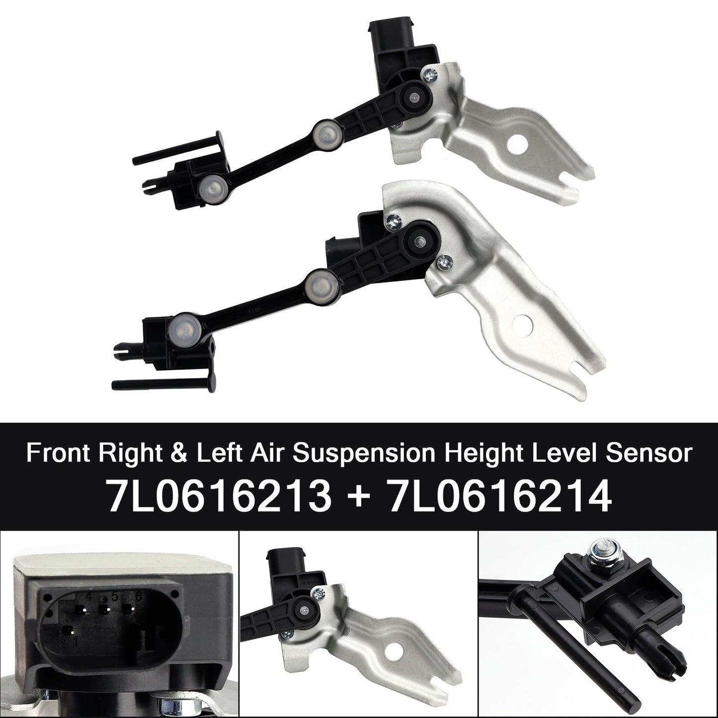 2006-2015 Audi Q7 Front Left & Right Suspension Height Sensor 7L0616213 7L0616214