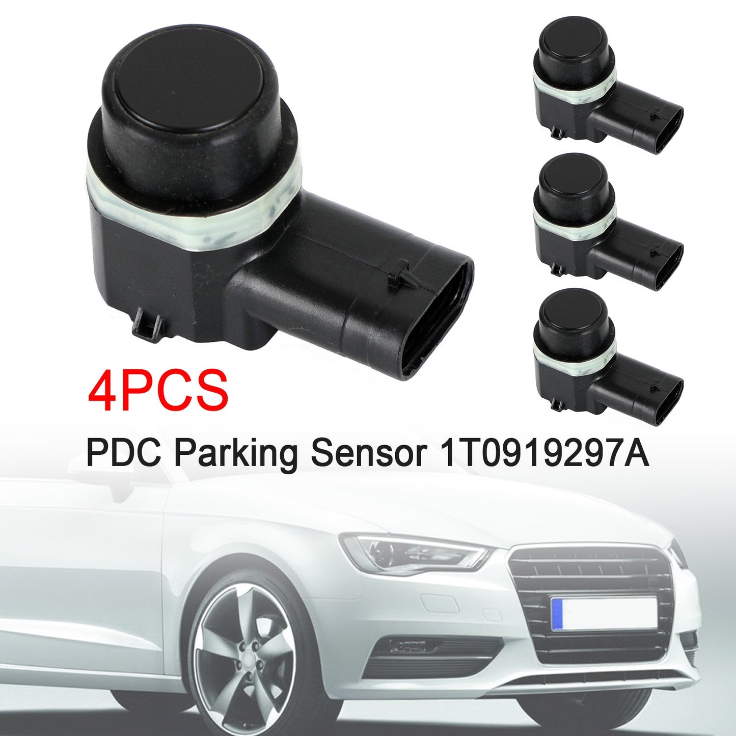 2004-2013 Audi A3 8PA Hatchback Engine: RS3, S3, 1.2, 1.4, 1.6, 1.8, 1.9, 2.0, 3.2 PDC Parking Sensor 1T0919297A