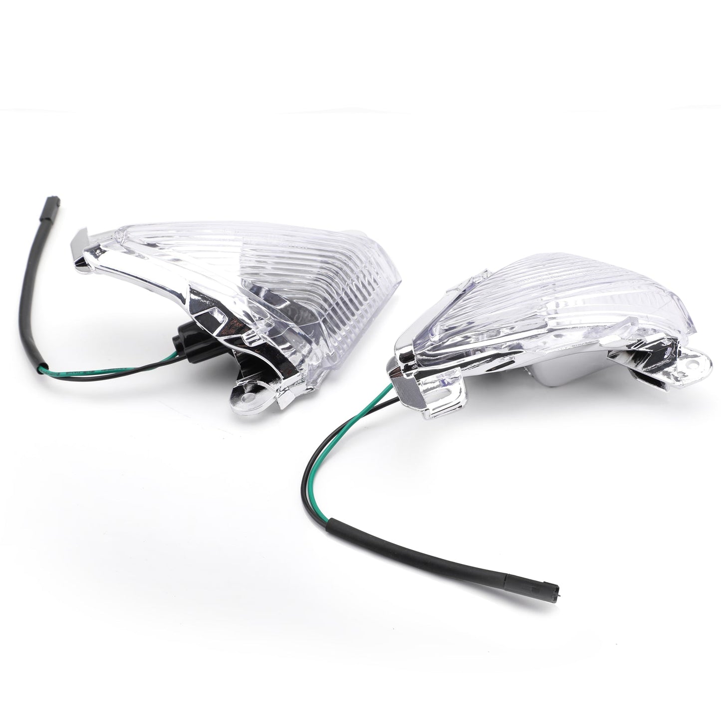 Front Turn Signals Lens For ZX 14R 10R 6R 636 Ninja 650F Clear Champoo