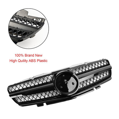 2002-2006 Mercedes Benz R230 SL Class SL350/500/600/SL55/65 1 Fin Star Grill black Chrome Grille