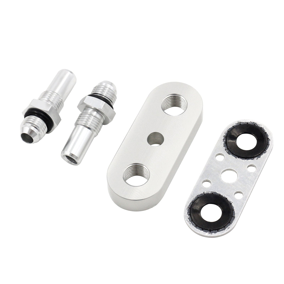 Cooler Line Adapter Plate 6AN Fittings Seal For 6L80E 6L90E 8L90E Transmission