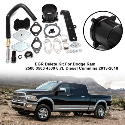2013-2018 Dodge Ram 6.7L Cummins Diesel EGR Plate Cooler & Throttle Valve Delete Kit
