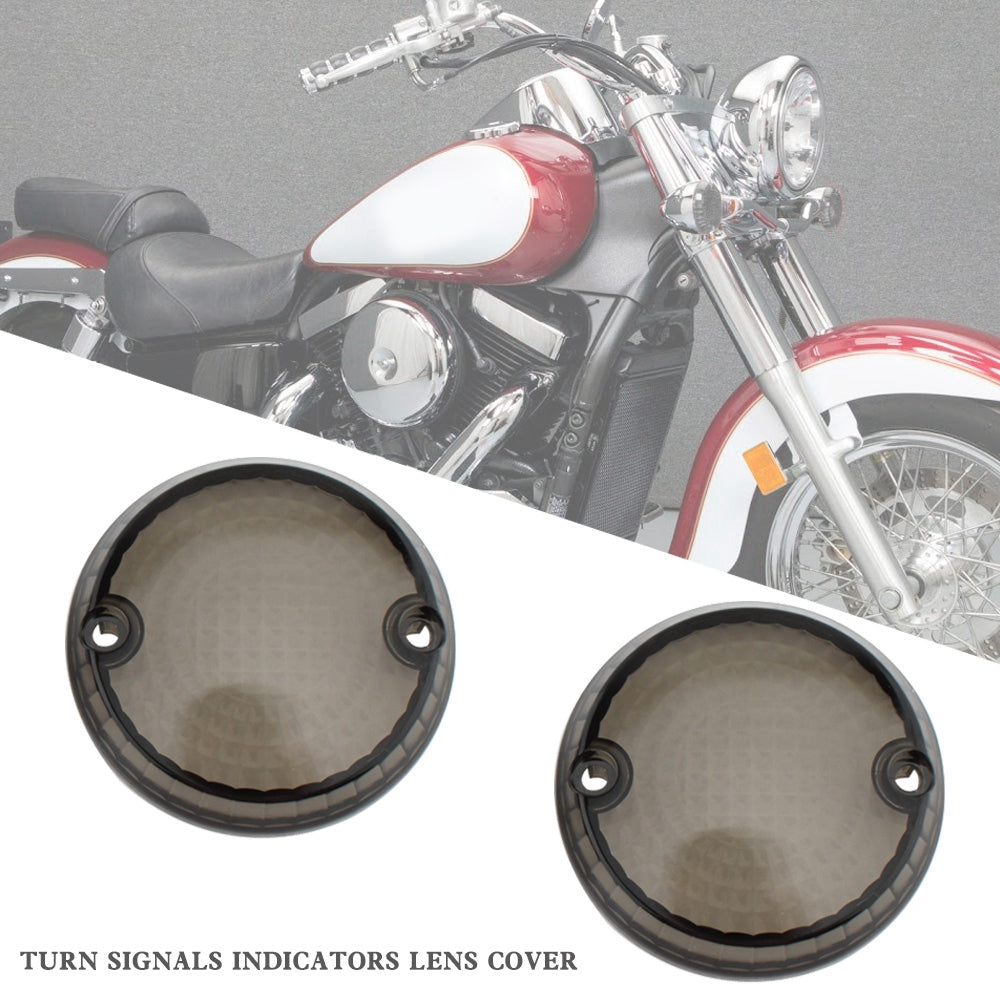 Yamaha Kawasaki Vulcan 1500 VN Turn Signals Indicators Lens Cover Champoo