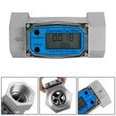 1Inch Turbine Digital Diesel Fuel Flow Meter Oval Gear Flow Gauge BSPT/NPT, 1.5 Inch