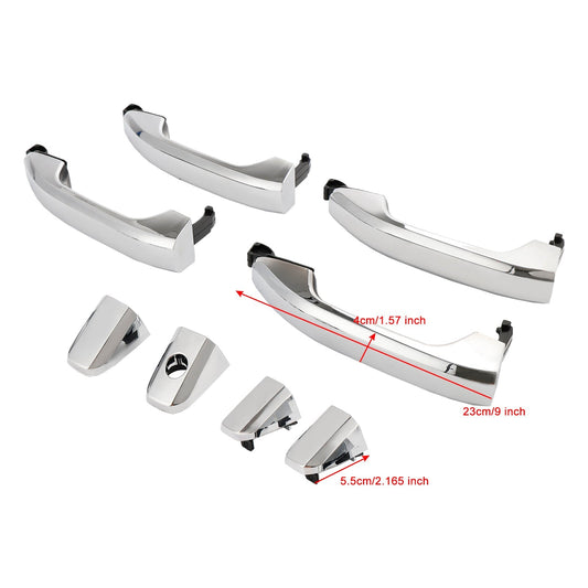 2020-2022 GMC Sierra 3500 HD 4pcs Exterior Door Handle Chrome 14575050