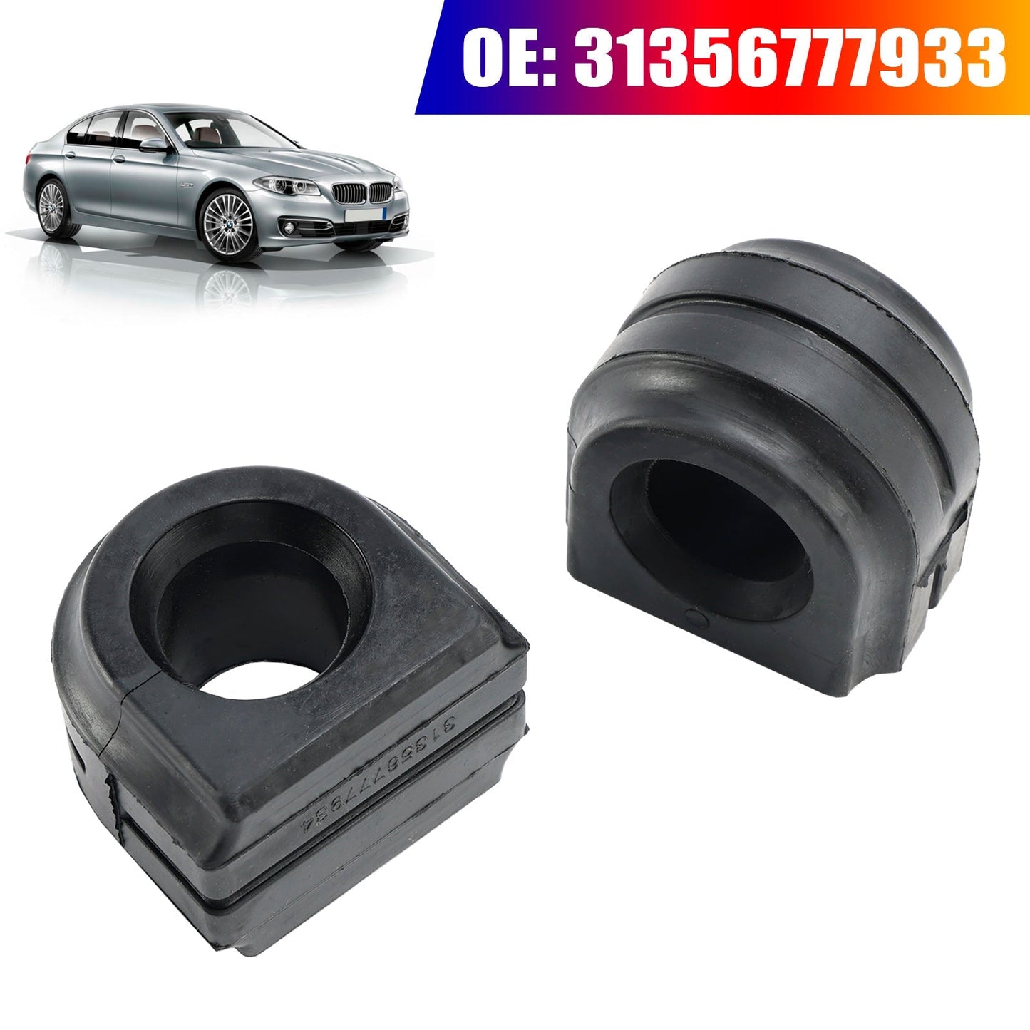 2011.6+ BMW 6 Coupe (F13) 650 i xDrive 2* Front Stabilizer Sway Bar Bushing 31356777933 31356786140