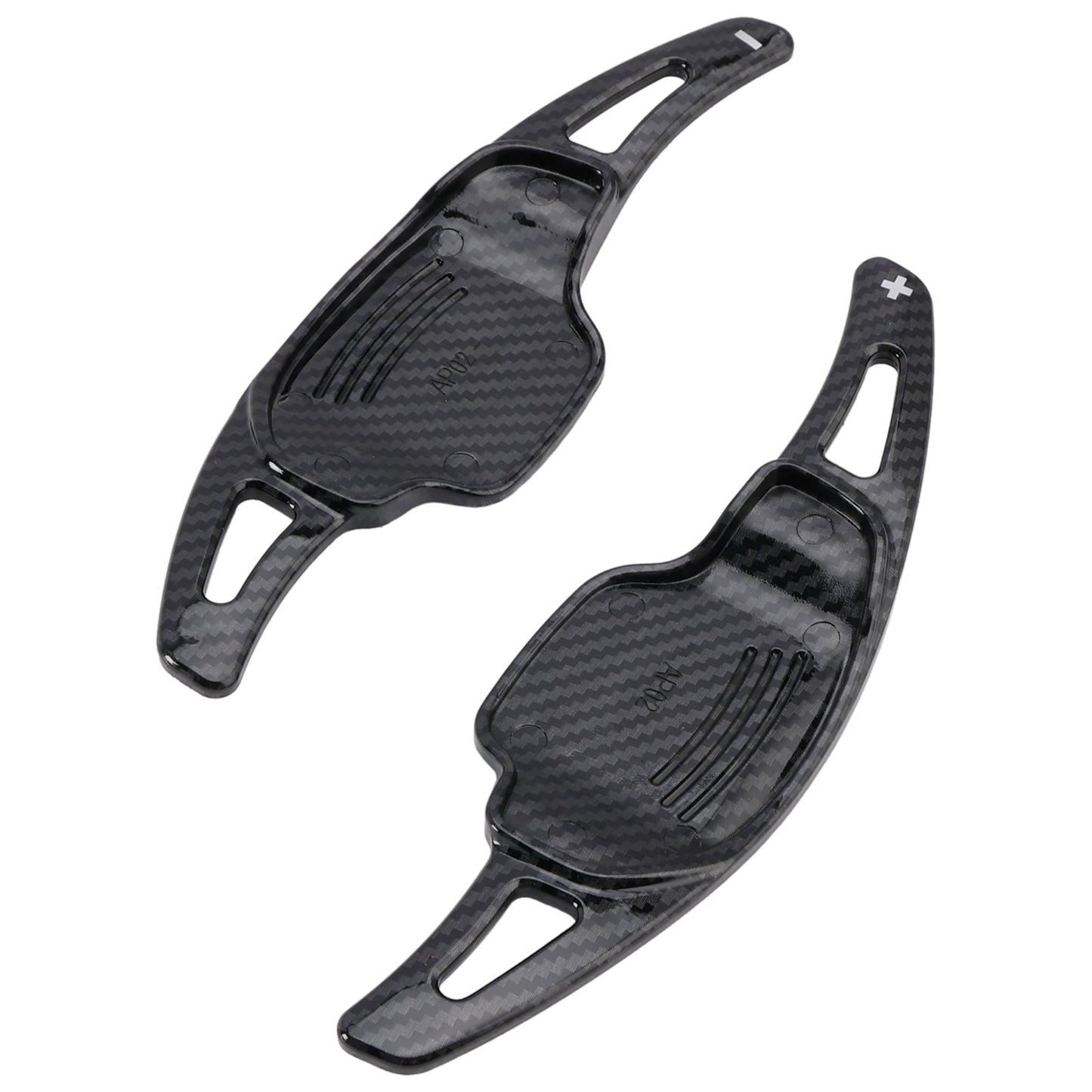 2012-2015 Chevrolet Camaro Carbon Look Steering Wheel Paddle Shifter Extension Covers