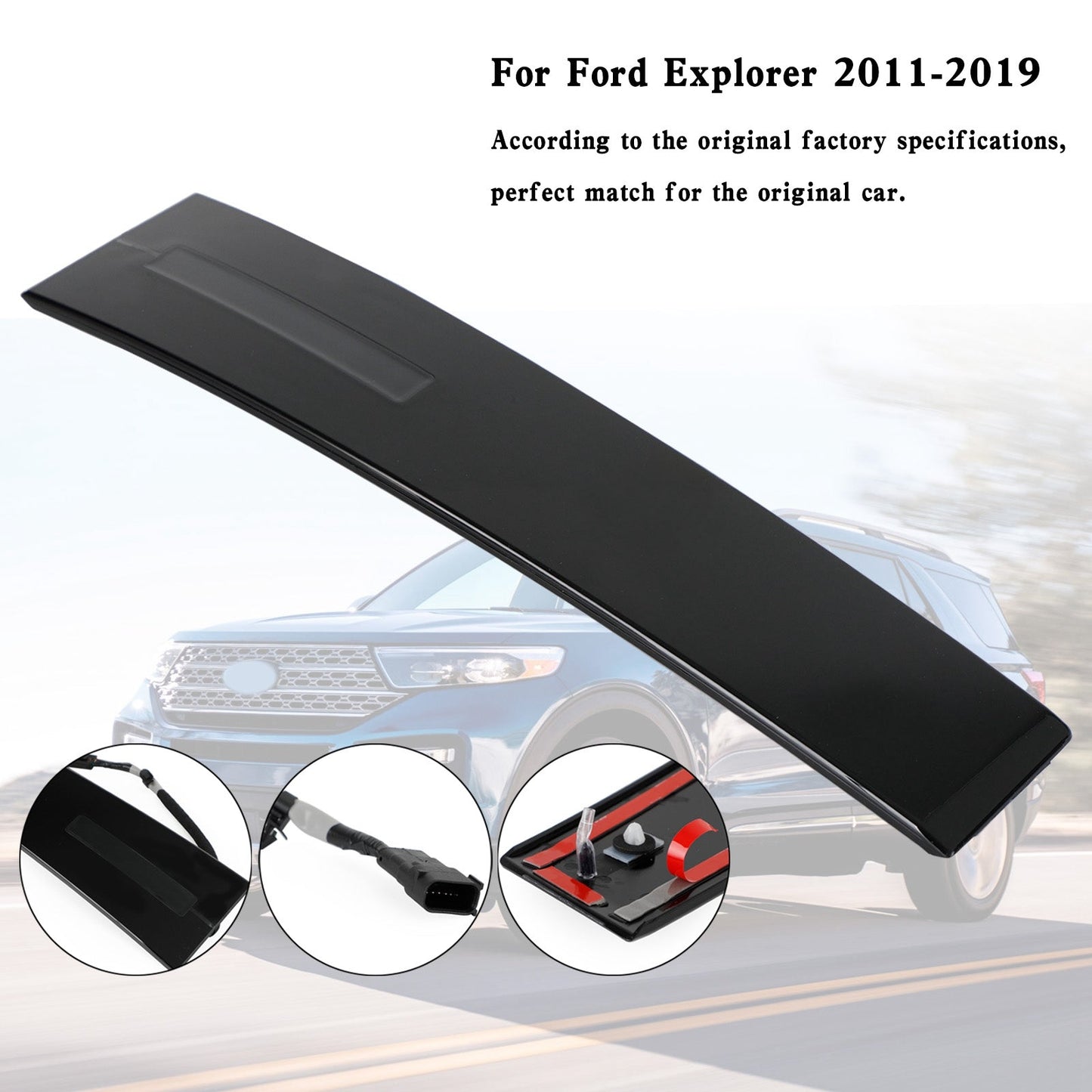 Ford Explorer 2011-2019 Left Driver Side Door Entry Keypad Pillar Molding Trim DB5Z7820555AC BB5Z7820555AA