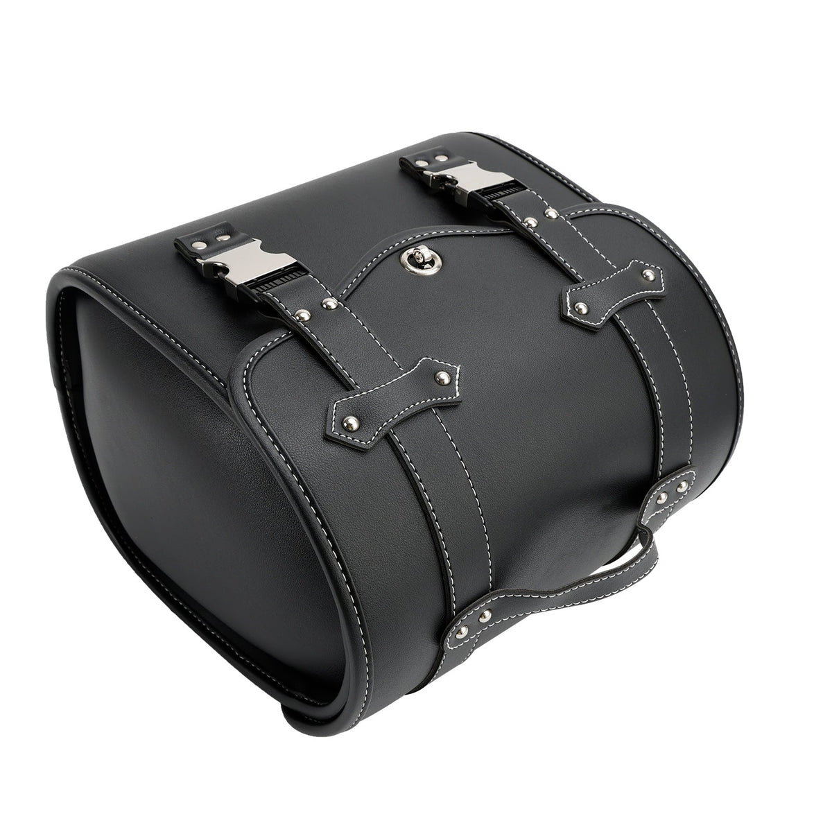 Saddlebag Side Storage Tool Bag Universal Quick Release Pu Motorcycle Brown