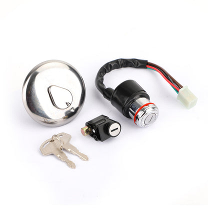 Suzuki GN125 1982-2001 Complete Lock Set Ignition Switch 2 Keys Petrol Cap