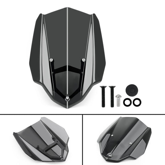 ABS Motorcycle Windshield WindScreen With Bracket For Yamaha MT-03 16-19 Black