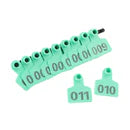 001-100 Number-Ear Tag For Animal Livestock Cattle Cow Pig Label Green