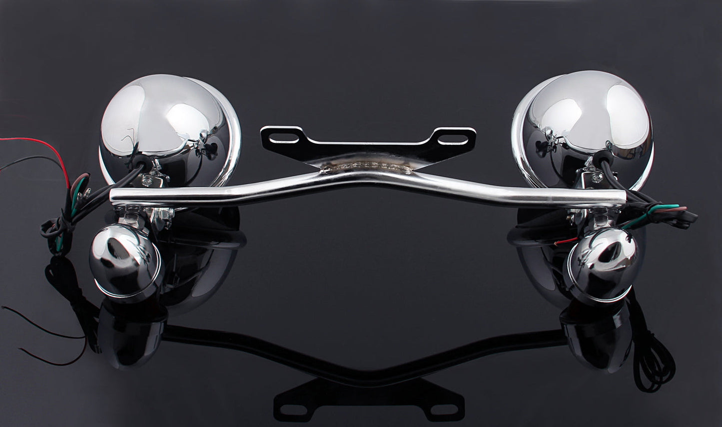 Driving Passing Turn Signal Spot Light Bar For Honda Yamaha Suzuki Kawasaki Champoo