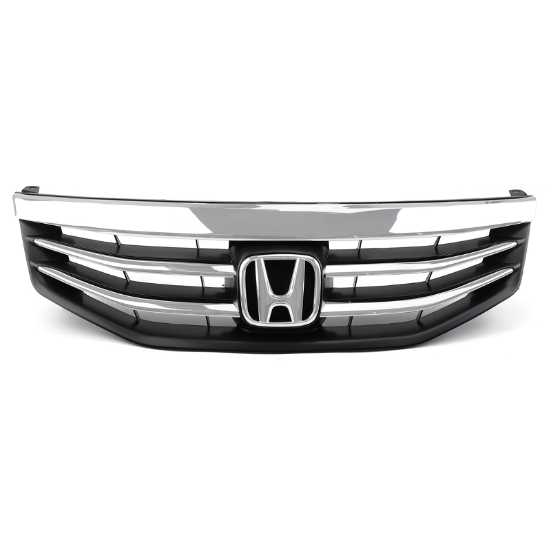 Honda 2011-2012 Accord 4 Door Front Upper Bumper Grill Chrome Hood Front Replacement Grill