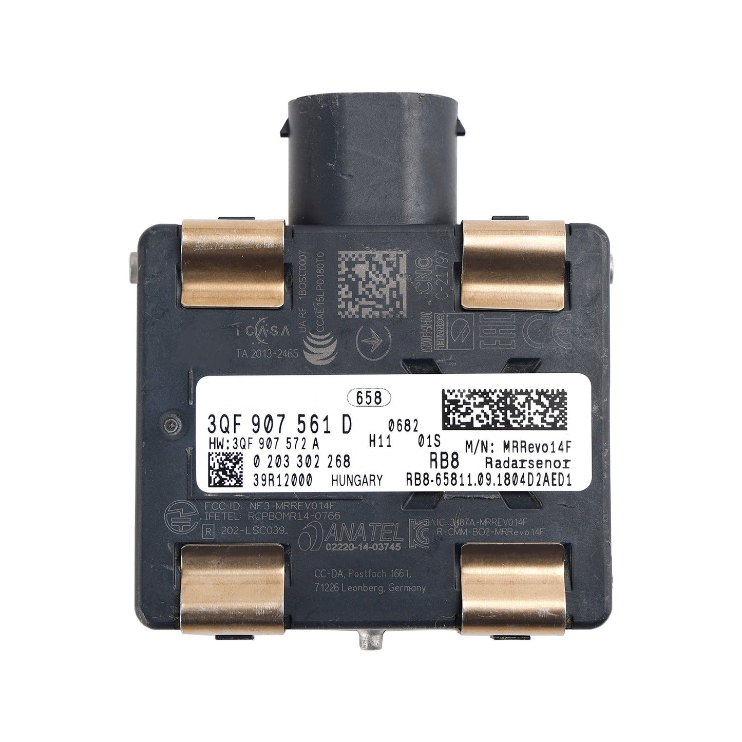 2019-2020 VW Arteon Cruise Control Distance Radar Sensor 3QF907561D