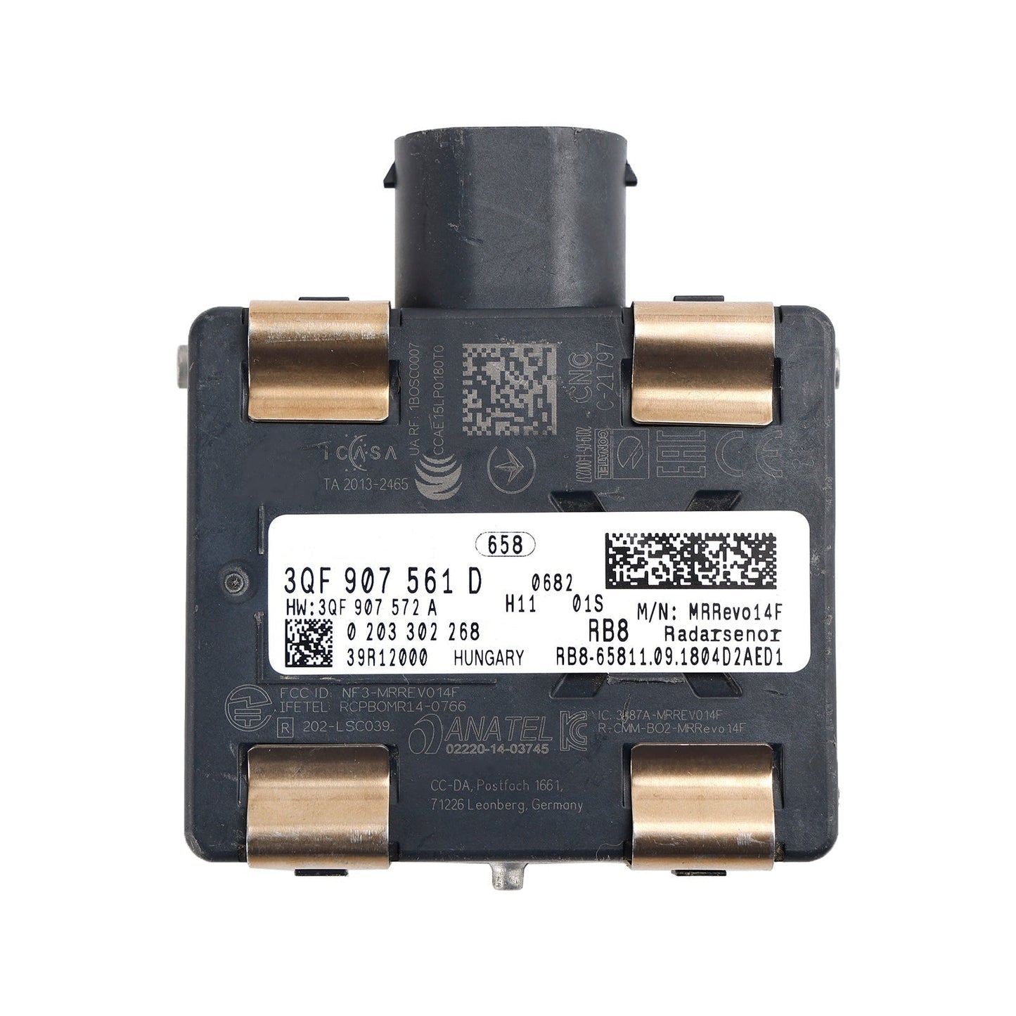 2019 VW e-Golf / GTI Cruise Control Distance Radar Sensor 3QF907561D