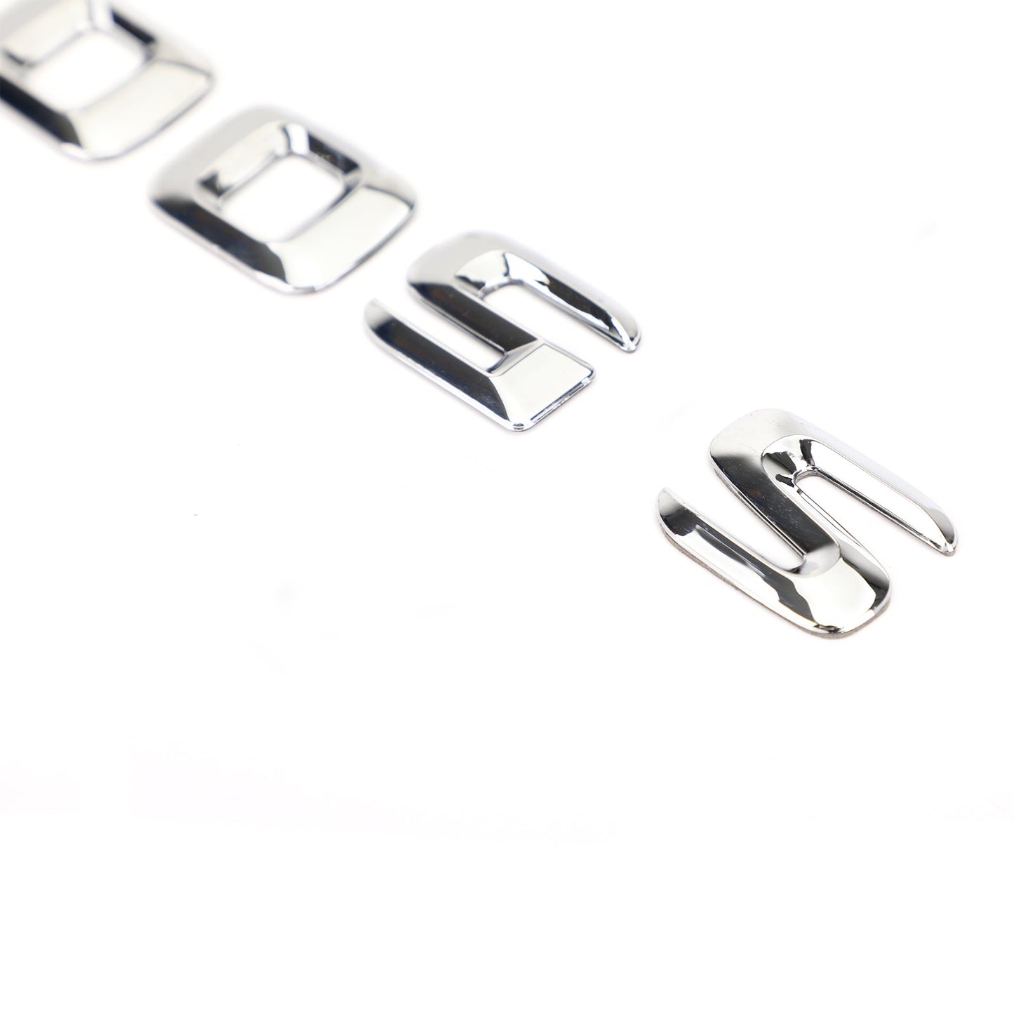 Rear Trunk Emblem Badge Nameplate Decal Letters Numbers Fit Mercedes S500 Chrome