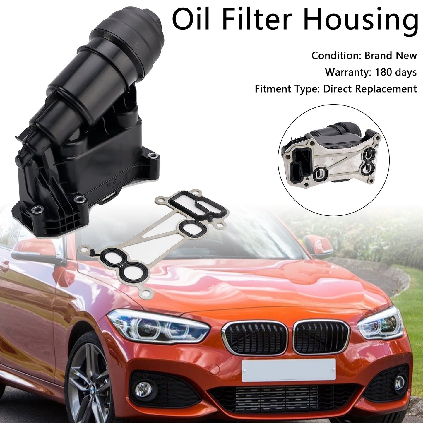 2007-2013 BMW 3 Series E93 Oil Filter Housing 7800066 11427800066