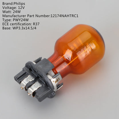 Philips 12174NAHTRC1 Car Standard Auxiliary Bulbs PWY24W 12V24W WP3.3x14.5/4