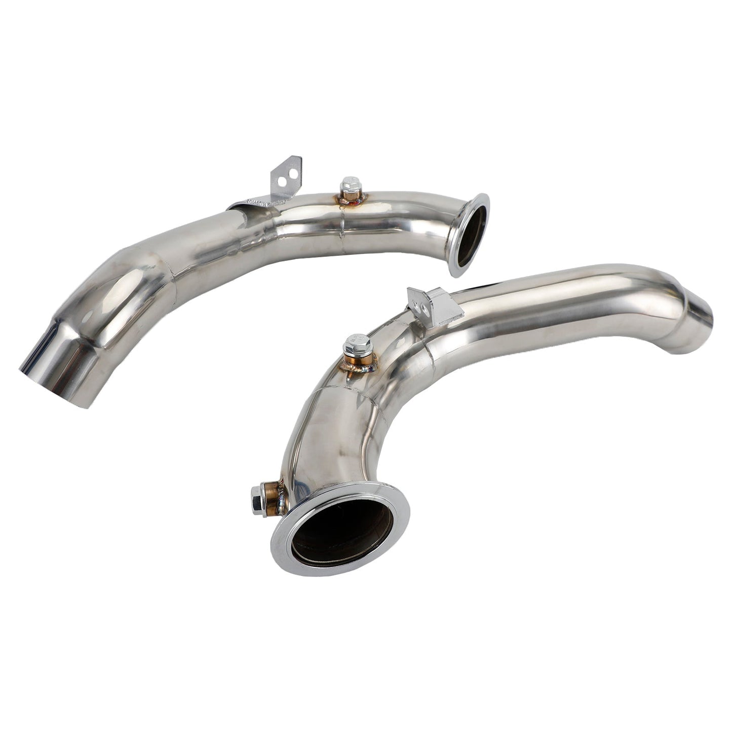 2011-2018 BMW M5 F10/F12 with S63 Motor 3" Exhaust Catless Downpipes Stainless Steel