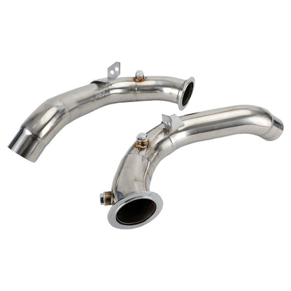 2011-2018 BMW M5 F10/F12 with S63 Motor 3" Exhaust Catless Downpipes Stainless Steel