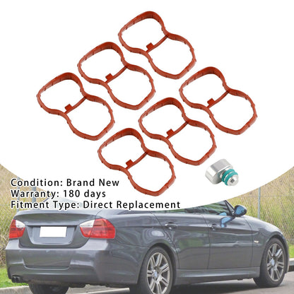 BMW E90-93 F10 F11 F07 X5 X6 N57 6Pcs Intake Manifold Gasket 1167807480 11618511363