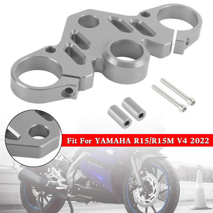 CNC Aluminum Upper Front Top Triple Tree Clamp For YAMAHA R15 V4 R15M 2022