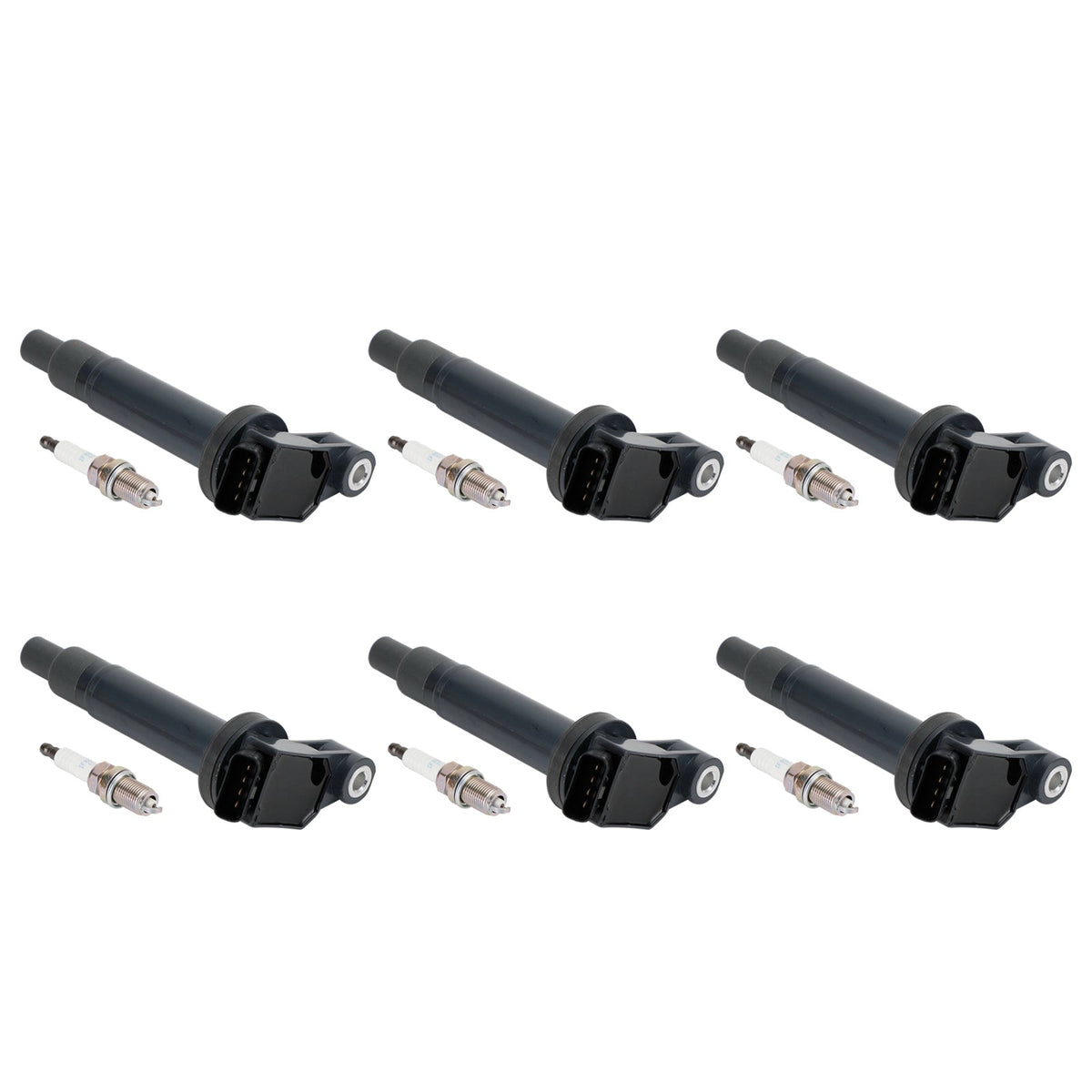 2002-2006 Toyota Camry 3.0L V6 6PCS Ignition Coil+6PCS Spark Plug 90919-02234 UF267 1788315 6731301
