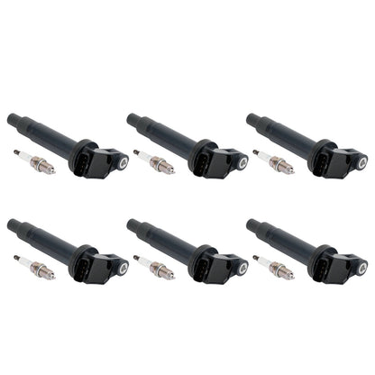 2002-2006 Toyota Camry 3.0L V6 6PCS Ignition Coil+6PCS Spark Plug 90919-02234 UF267 1788315 6731301