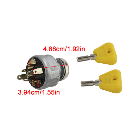 7004147 2368655 2782017 For Clark Forklift Truck Ignition Switch W/2 Keys