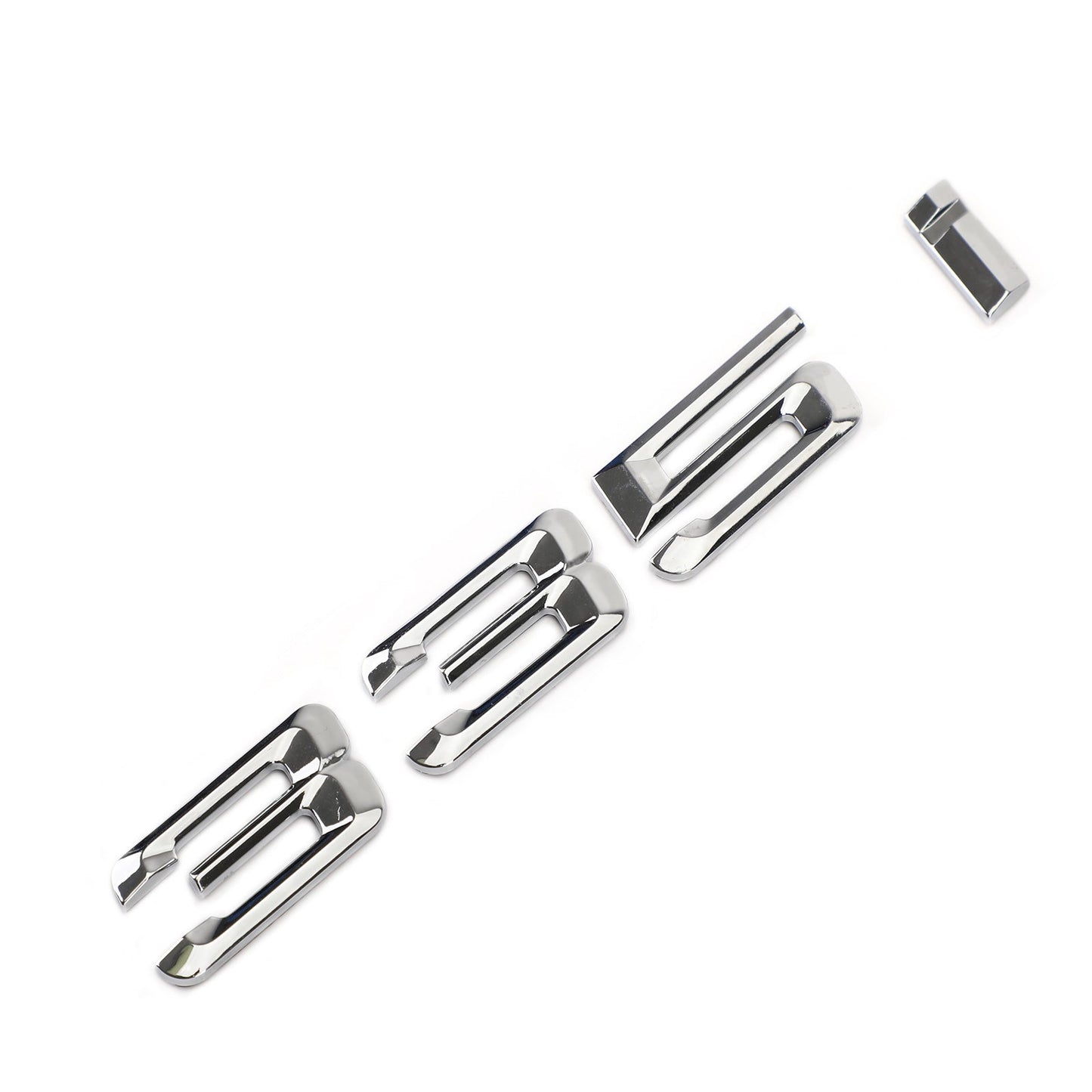 Rear Trunk Nameplate Badge Emblem Numbers Letter Decal 335 i Fit 335i Chrome