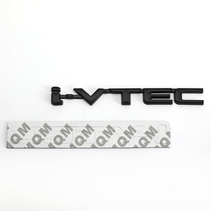 3D Metal i-VTEC Car Trunk Rear Turbo Fender Emblem Badge Decals Stickers Black