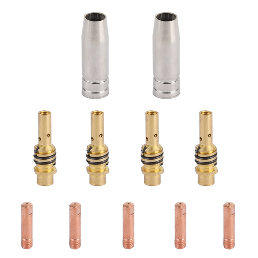 11pcs MB15 15AK 15 AK Tip 0.8mm 0.03" Nozzle Holder MIG-200 MIG Gun