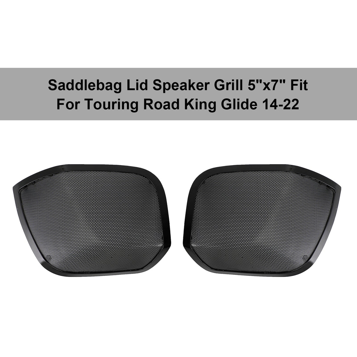 5"X7" Saddlebag Lid Speaker Grill Fits For Road King Touring Glide 14-22