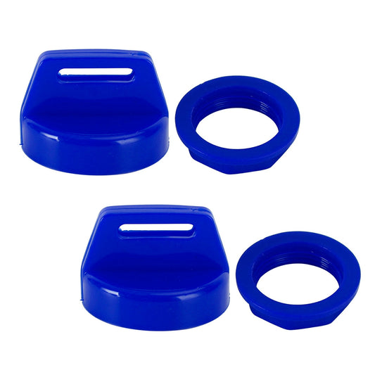 2pcs Key Switch Cover Blue For Polaris Ranger 400 500 570 800 900 1000 5433534
