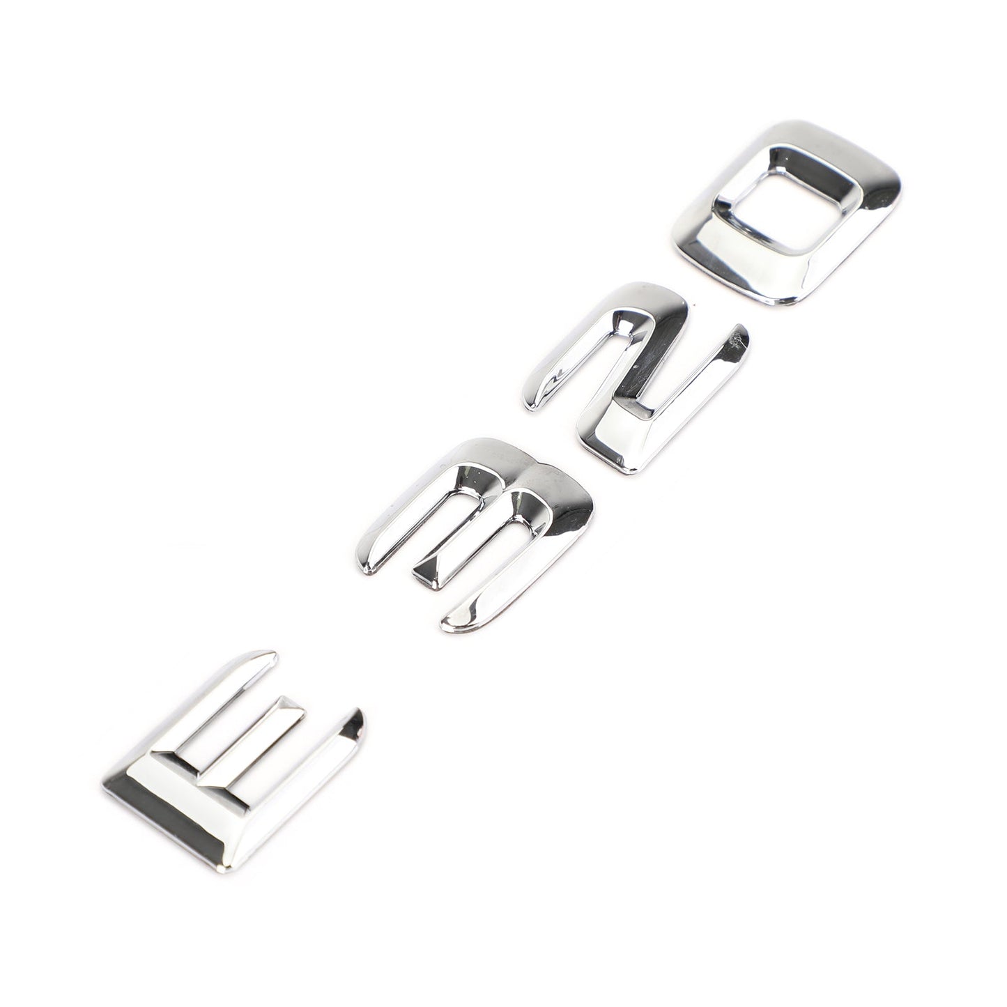 Rear Trunk Emblem Badge Nameplate Decal Letters Numbers Fit Mercedes E320 Chrome