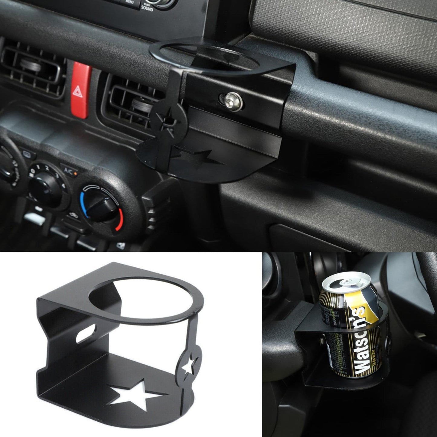 2019+ Suzuki Jimny Aluminum Water Cup Holder Mount Bracket